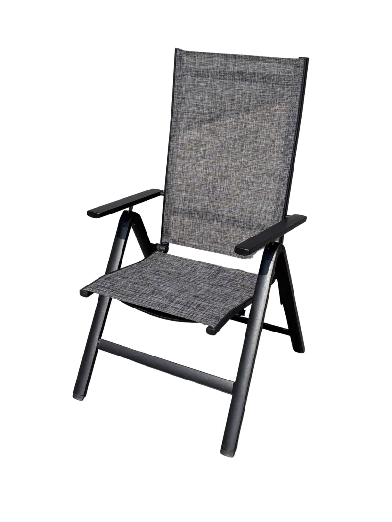 Palermo Lenestol 3-pos sammenleggbar, Svart