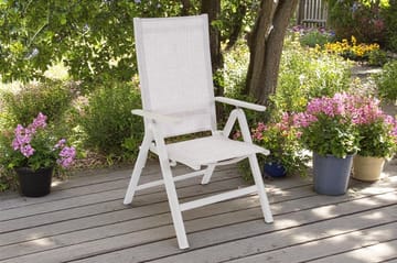 Palermo Lenestol 3-pos sammenleggbar - Korallsand - Hagemøbler & utemiljø - Stoler & Lenestoler - Posisjonsstoler