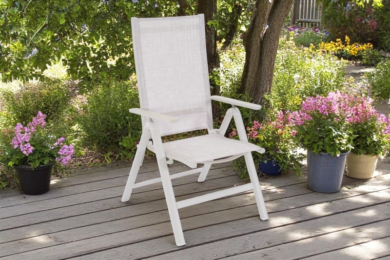 Palermo Lenestol 3-pos sammenleggbar - Korallsand - Hagemøbler & utemiljø - Stoler & Lenestoler - Posisjonsstoler