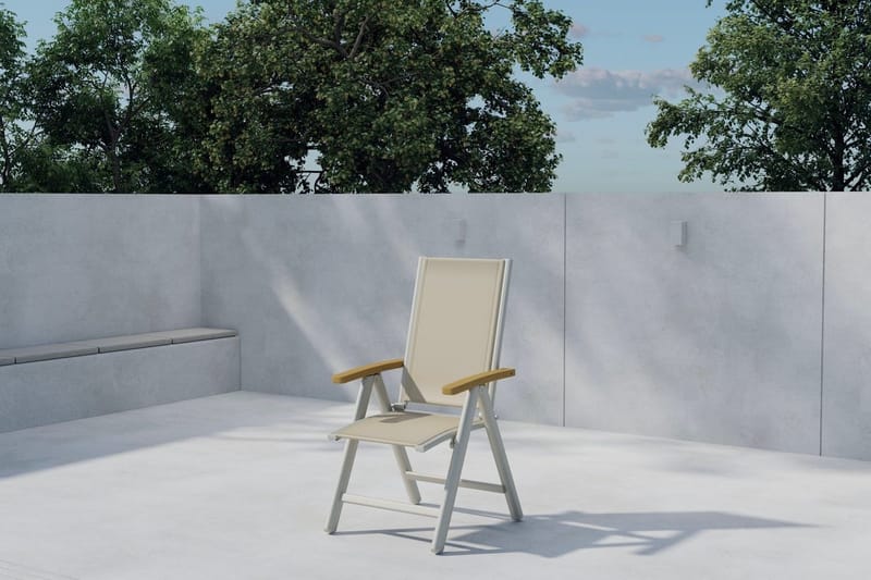 Panama spisestol utendørs, Beige