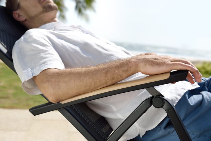 Panama Utestol Justerbar stol - Svart - Hagemøbler & utemiljø - Stoler & Lenestoler - Posisjonsstoler