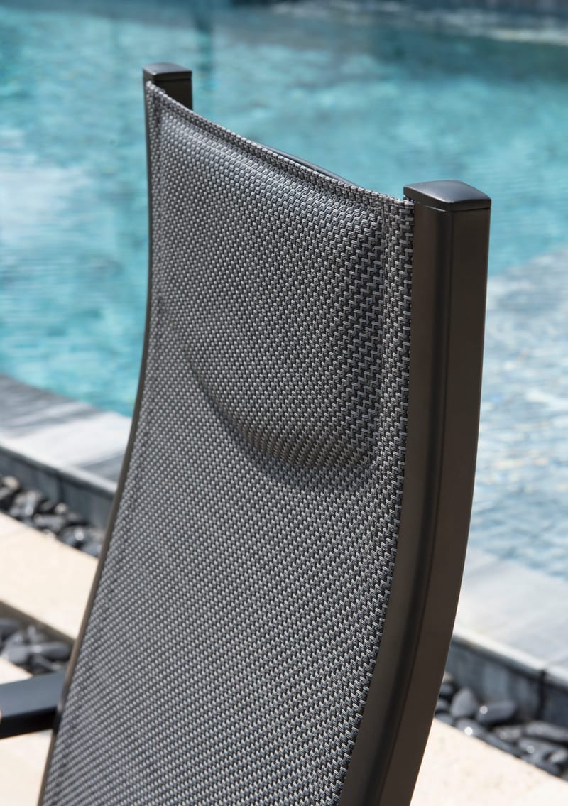 Panama Utestol Justerbar stol - Svart - Hagemøbler & utemiljø - Stoler & Lenestoler - Posisjonsstoler