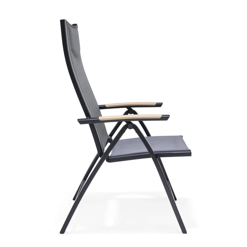 Panama Utestol Justerbar stol - Svart - Hagemøbler & utemiljø - Stoler & Lenestoler - Posisjonsstoler