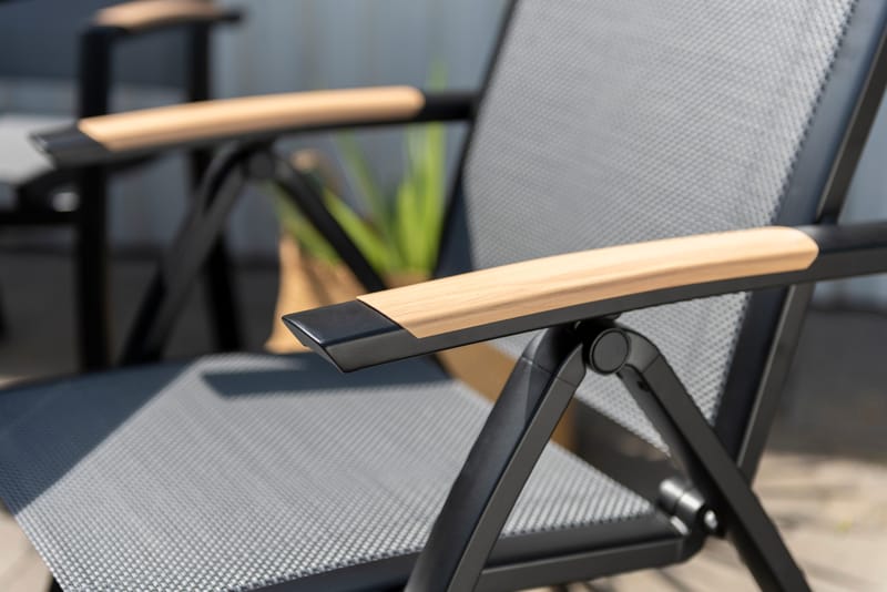 Panama Utestol Justerbar stol - Svart - Hagemøbler & utemiljø - Stoler & Lenestoler - Posisjonsstoler