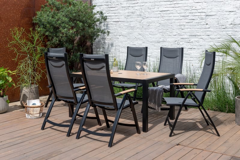 Panama Utestol Justerbar stol - Svart - Hagemøbler & utemiljø - Stoler & Lenestoler - Posisjonsstoler