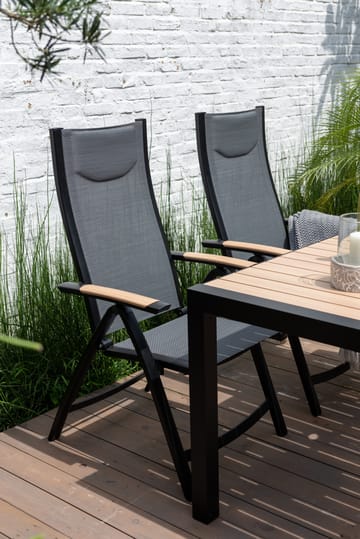 Panama Utestol Justerbar stol - Svart - Hagemøbler & utemiljø - Stoler & Lenestoler - Posisjonsstoler