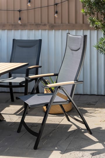 Panama Utestol Justerbar stol - Svart - Hagemøbler & utemiljø - Stoler & Lenestoler - Posisjonsstoler