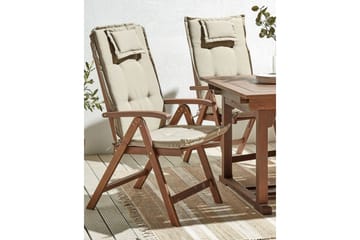 Paolo Posisjonsstol - Mørk Brun/Beige - Hagemøbler & utemiljø - Stoler & Lenestoler - Posisjonsstoler