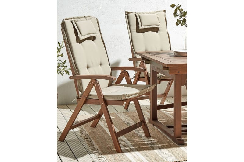 Paolo Posisjonsstol - Mørk Brun/Beige - Hagemøbler & utemiljø - Stoler & Lenestoler - Posisjonsstoler