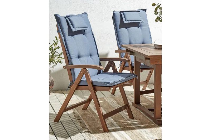 Paolo Posisjonsstol - Blå/Mørkebrun - Hagemøbler & utemiljø - Stoler & Lenestoler - Posisjonsstoler