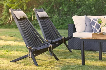 Park Solstol 2 stk - Svart - Hagemøbler & utemiljø - Loungemøbler - Loungestol utendørs