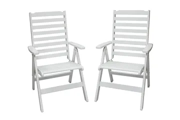 Grevie Posisjonsstol - Hvit - Hagemøbler & utemiljø - Stoler & Lenestoler - Posisjonsstoler