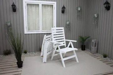 Grevie Posisjonsstol - Hvit - Hagemøbler & utemiljø - Stoler & Lenestoler - Posisjonsstoler