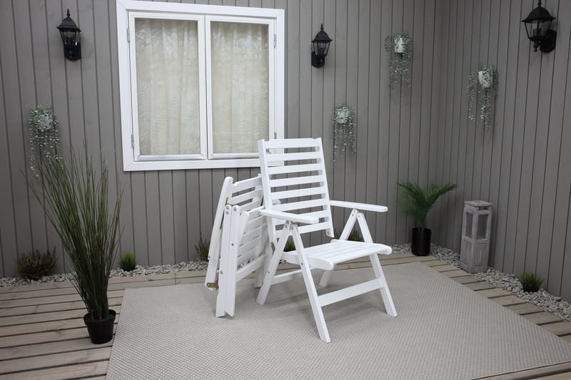 Grevie Posisjonsstol - Hvit - Hagemøbler & utemiljø - Stoler & Lenestoler - Posisjonsstoler