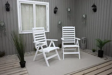 Grevie Posisjonsstol - Hvit - Hagemøbler & utemiljø - Stoler & Lenestoler - Posisjonsstoler