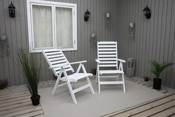 Grevie Posisjonsstol - Hvit - Hagemøbler & utemiljø - Stoler & Lenestoler - Posisjonsstoler