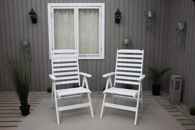 Grevie Posisjonsstol - Hvit - Hagemøbler & utemiljø - Stoler & Lenestoler - Posisjonsstoler
