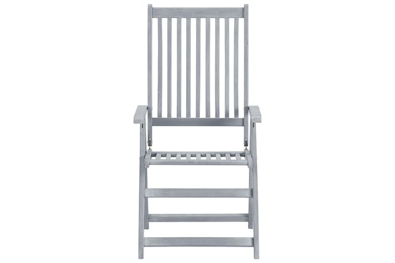 Hagelenestoler 3 stk grå heltre akasie - Grå - Posisjonsstoler