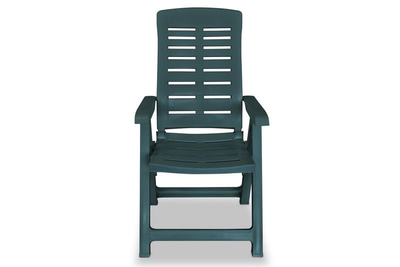 Hagelenestoler 4 stk plast grønn - Grønn - Posisjonsstoler