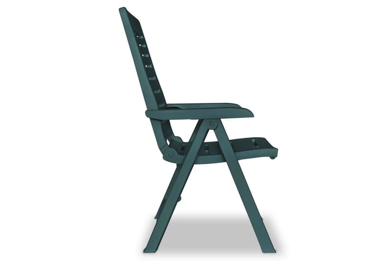 Hagelenestoler 4 stk plast grønn - Grønn - Posisjonsstoler