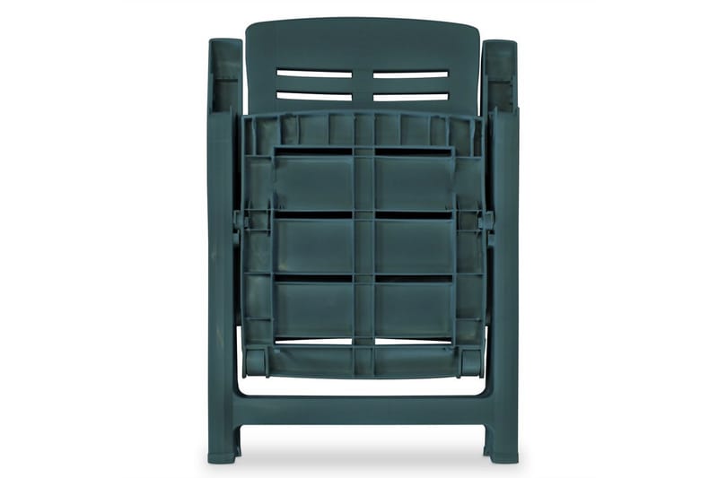Hagelenestoler 6 stk plast grønn - Grønn - Posisjonsstoler