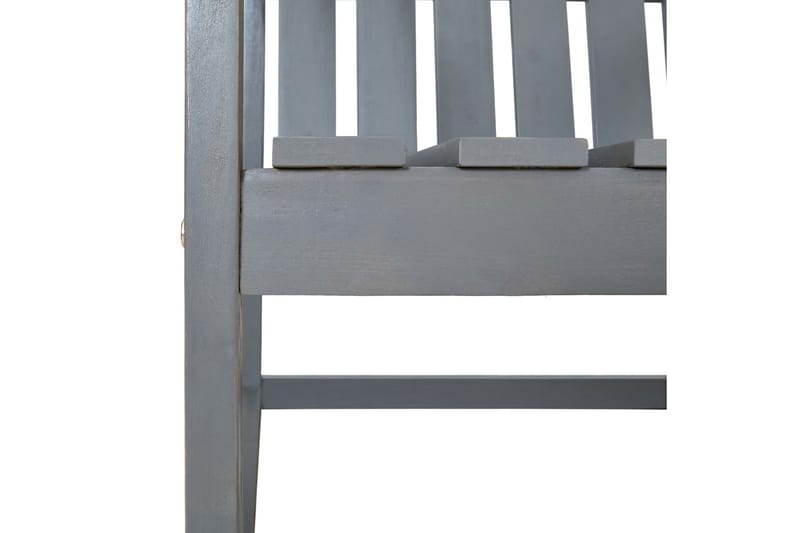 Hagestoler 2 stk grått heltre akasie - Grå - Posisjonsstoler