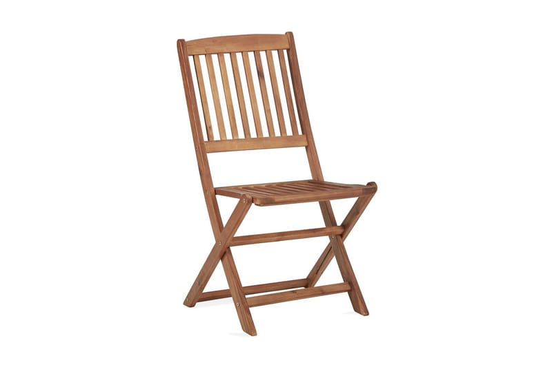 Klappstoler 4 stk heltre akasie - Brun - Posisjonsstoler