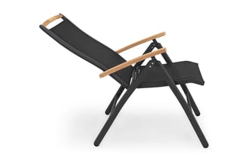 Las Vegas Regulerbar Stol - Svart/Teak - Hagemøbler & utemiljø - Stoler & Lenestoler - Posisjonsstoler