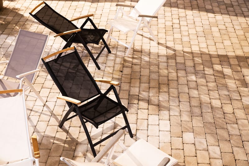 Las Vegas Regulerbar Stol - Svart/Teak - Hagemøbler & utemiljø - Stoler & Lenestoler - Posisjonsstoler