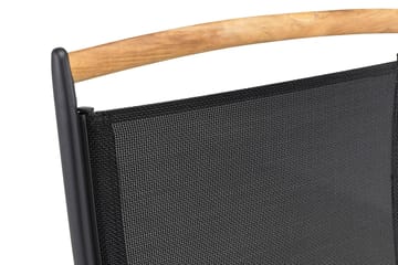 Las Vegas Posisjonsstol - Svart/Teak - Hagemøbler & utemiljø - Stoler & Lenestoler - Posisjonsstoler