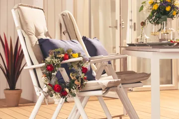 Maggie Regulerbar Stol Utendørs - Hvit/Grå - Hagemøbler & utemiljø - Stoler & Lenestoler - Posisjonsstoler