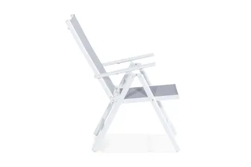 Maggie Posisjonsstol - Hvit/Grå - Hagemøbler & utemiljø - Stoler & Lenestoler - Posisjonsstoler