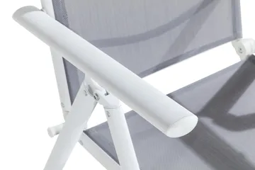 Maggie Posisjonsstol - Hvit/Grå - Hagemøbler & utemiljø - Stoler & Lenestoler - Posisjonsstoler