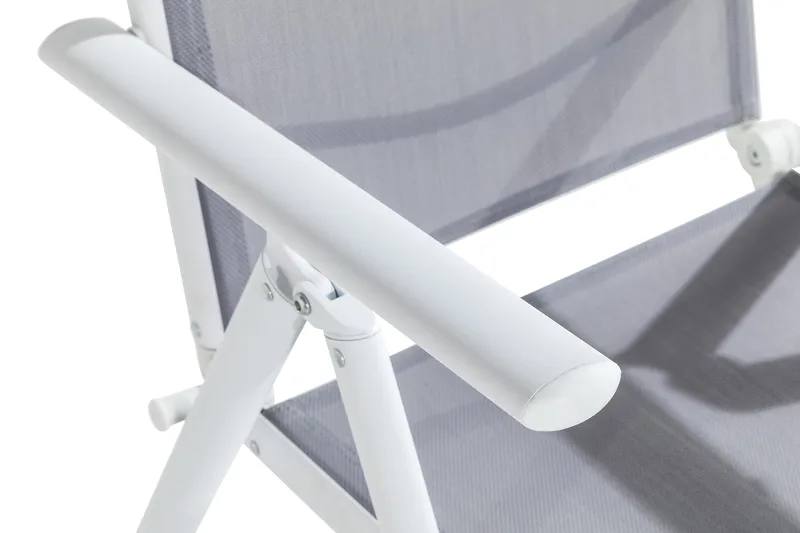 Maggie posisjonsstol utendørs - Hvit/grå - Hagemøbler & utemiljø - Stoler & Lenestoler - Posisjonsstoler