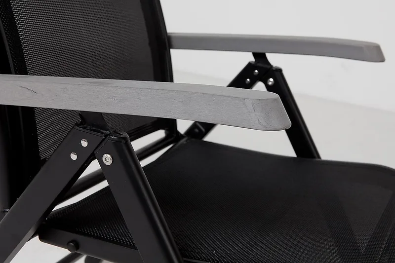 Posisjonsstol Monaco - Svart/Grå - Hagemøbler & utemiljø - Stoler & Lenestoler - Posisjonsstoler