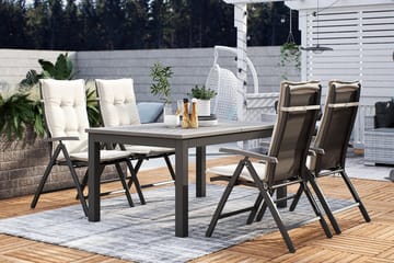 Posisjonsstol Monaco - Svart/Grå - Hagemøbler & utemiljø - Stoler & Lenestoler - Posisjonsstoler