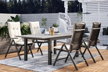 Posisjonsstol Monaco - Svart/Grå - Hagemøbler & utemiljø - Stoler & Lenestoler - Posisjonsstoler