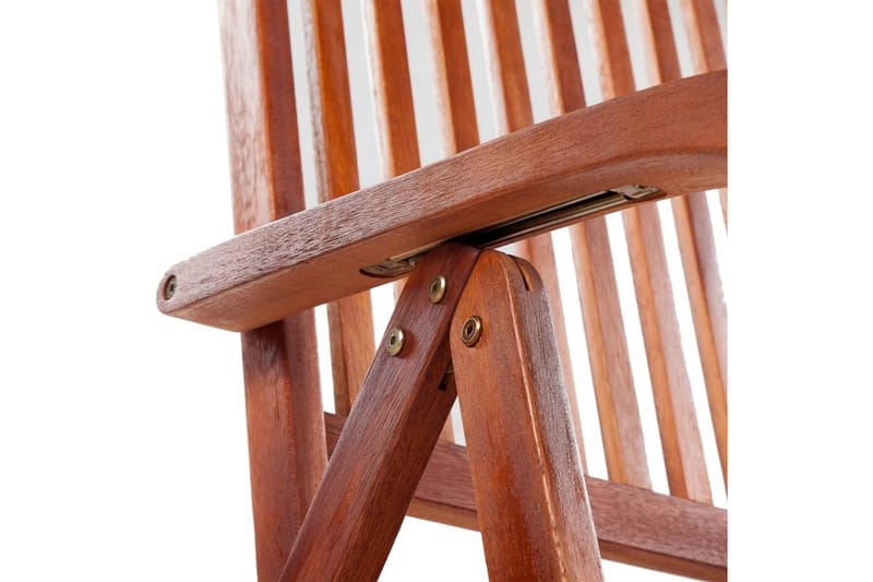 Sammenleggbare stoler 2 stk heltre akasie brun - Brun - Posisjonsstoler