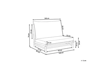 Rosthern Utelenestol - Lys Brun/Beige - Hagemøbler & utemiljø - Stoler & Lenestoler - Utelenestoler