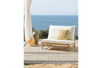 Rosthern Utelenestol - Lys Brun/Hvit - Hagemøbler & utemiljø - Stoler & Lenestoler - Utelenestoler