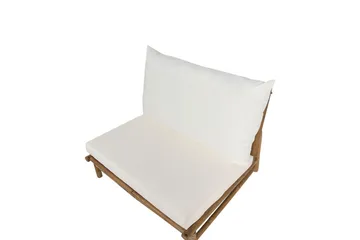 Rosthern Utelenestol - Lys Brun/Hvit - Hagemøbler & utemiljø - Stoler & Lenestoler - Utelenestoler