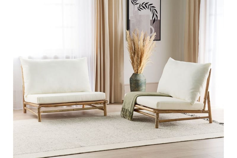 Rosthern Utelenestol - Lys Brun/Hvit - Hagemøbler & utemiljø - Stoler & Lenestoler - Utelenestoler