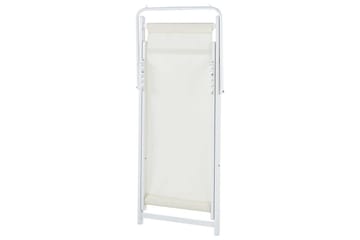 Sammenleggbar dekkstol Locri II - Beige, hvit - Hagemøbler & utemiljø - Stoler & Lenestoler - Solstoler