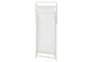 Sammenleggbar dekkstol Locri II - Beige, hvit - Hagemøbler & utemiljø - Stoler & Lenestoler - Solstoler