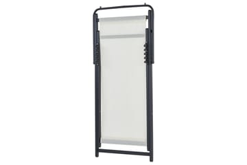 Sammenleggbar dekkstol Locri II - Beige, svart - Hagemøbler & utemiljø - Stoler & Lenestoler - Solstoler