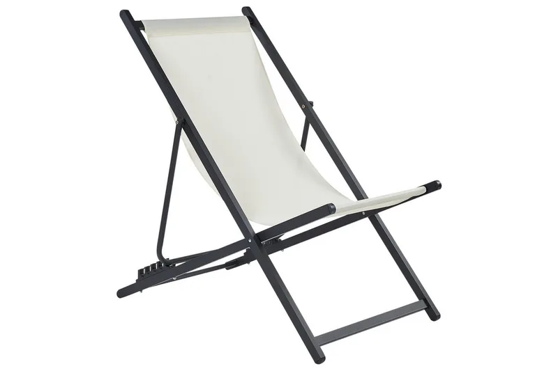 Sammenleggbar dekkstol Locri II, Beige, svart