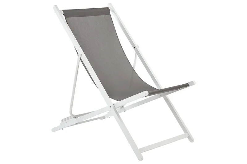 Sammenleggbar dekkstol Locri II, Grå, hvit