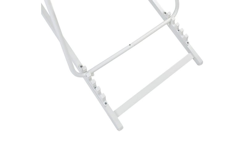 Sammenleggbar dekkstol Locri II - Grå, hvit - Hagemøbler & utemiljø - Stoler & Lenestoler - Solstoler