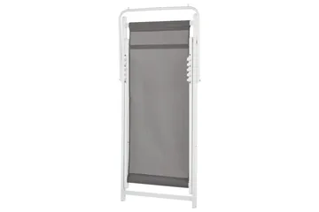 Sammenleggbar dekkstol Locri II - Grå, hvit - Hagemøbler & utemiljø - Stoler & Lenestoler - Solstoler