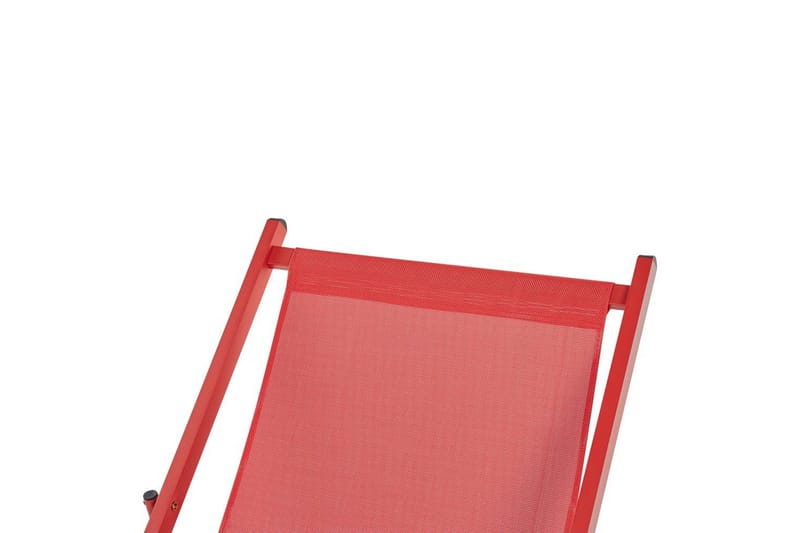 Sammenleggbar dekkstol Locri II - Rød - Hagemøbler & utemiljø - Stoler & Lenestoler - Solstoler